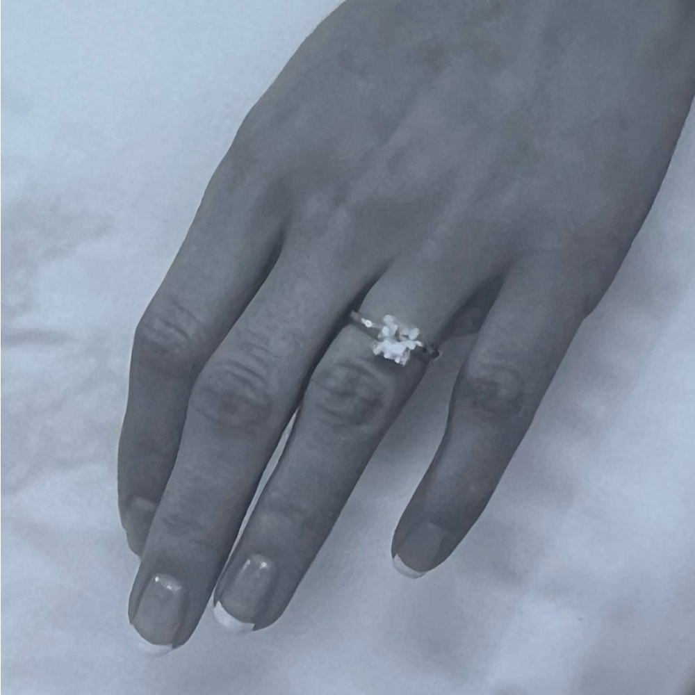 AUTHENTIC Princess Cut Diamond Engagement Ring